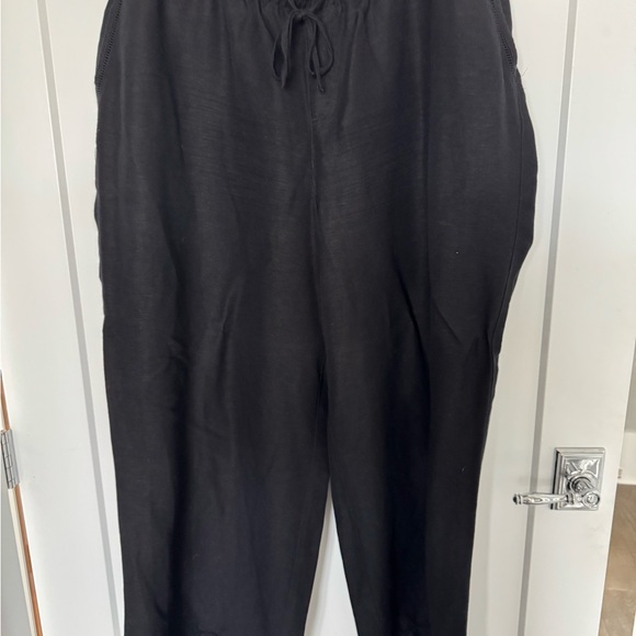 Lane Bryant Pants - Lane Bryant Black Linen-Blend Pants